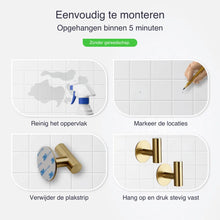 Lade das Bild in den Galerie-Viewer, EAVY 2 stuks Zelfklevende Handdoekhaakjes - Handdoekhouders - Plakhaakjes - Goud