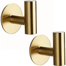 Lade das Bild in den Galerie-Viewer, EAVY 2 stuks Zelfklevende Handdoekhaakjes - Handdoekhouders - Plakhaakjes - Goud