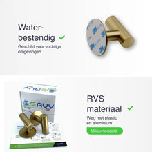 Lade das Bild in den Galerie-Viewer, EAVY 2 stuks Zelfklevende Handdoekhaakjes - Handdoekhouders - Plakhaakjes - Goud