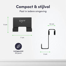 Lade das Bild in den Galerie-Viewer, EAVY Douchehaak RVS - Universele Douchecabine Haak - Douchewand Haak - Douchehanger