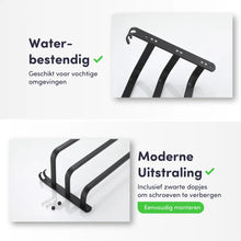 Lade das Bild in den Galerie-Viewer, EAVY Handdoekenrek Badkamer - 60 cm breed - 3 stangen - Zwart