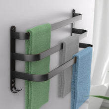 Lade das Bild in den Galerie-Viewer, EAVY Handdoekenrek Badkamer - 60 cm breed - 3 stangen - Zwart