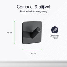 Lade das Bild in den Galerie-Viewer, EAVY Handdoekhaakjes Zelfklevend - Set van 2 Handdoek Haakjes