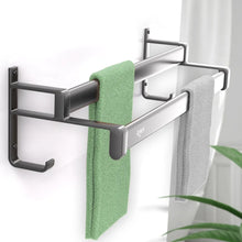 Lade das Bild in den Galerie-Viewer, EAVY Handdoekrek Zwart 60 cm breed