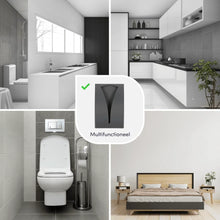 Lade das Bild in den Galerie-Viewer, EAVY Set van 2 Zelfklevende Handdoekhaakjes - Mat Zwart - RVS