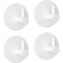 Lade das Bild in den Galerie-Viewer, EAVY - Set van 4 Zelfklevende handdoekhaakjes RVS - plakhaak - WIT