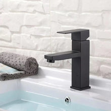 Lade das Bild in den Galerie-Viewer, EAVY Wastafelkraan - Badkamer - Zwart - Inclusief Aansluit slangen