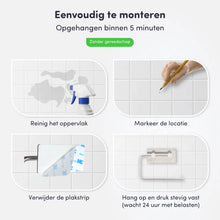 Lade das Bild in den Galerie-Viewer, EAVY WC rolhouder Zonder Boren - Zelfklevend - RVS Toiletrolhouder RVS Zilver