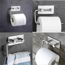 Lade das Bild in den Galerie-Viewer, EAVY WC rolhouder Zonder Boren - Zelfklevend - RVS Toiletrolhouder RVS Zilver