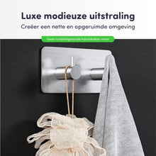 Lade das Bild in den Galerie-Viewer, EAVY - Zelfklevende handdoekhaakjes RVS