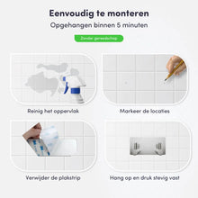 Lade das Bild in den Galerie-Viewer, EAVY - Zelfklevende handdoekhaakjes RVS