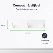 Lade das Bild in den Galerie-Viewer, EAVY - Zelfklevende handdoekhaakjes RVS - handdoekhouder - wandhaak - plakhaak - Wit