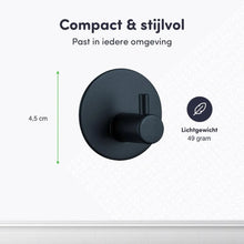 Lade das Bild in den Galerie-Viewer, EAVY Zelfklevende Handdoekhaakjes – Set van 2 Handdoekhouders - RVS