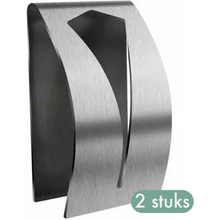 Lade das Bild in den Galerie-Viewer, RVS Handdoekhouder 2 stuks - Zelfklevend - Handdoek Klem - Handdoek haak