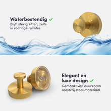 Lade das Bild in den Galerie-Viewer, EAVY Wandhaak Set - Goud 2 stuks