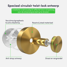 Lade das Bild in den Galerie-Viewer, EAVY Wandhaak Set - Goud 2 stuks