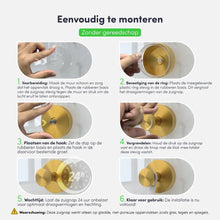 Lade das Bild in den Galerie-Viewer, EAVY Wandhaak Set - Goud 2 stuks