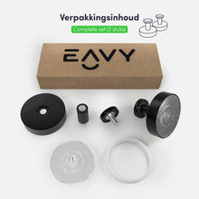 Lade das Bild in den Galerie-Viewer, EAVY Wandhaak Set - Zwart 2 stuks