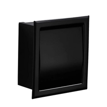 Lade das Bild in den Galerie-Viewer, Zwarte inbouw toiletrolhouder voor in de muur