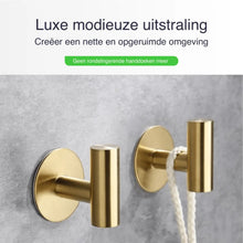 Lade das Bild in den Galerie-Viewer, EAVY 2 stuks Zelfklevende Handdoekhaakjes - Handdoekhouders - Plakhaakjes - Goud
