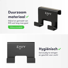 Lade das Bild in den Galerie-Viewer, EAVY Douchehaak RVS - Universele Douchecabine Haak - Douchewand Haak - Douchehanger

