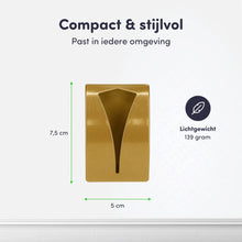 Lade das Bild in den Galerie-Viewer, EAVY Handdoekhouders 2 stuks - Zelfklevend - Goud - RVS - Handdoek Klem - Handdoek Haak
