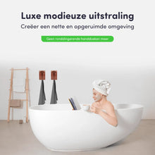 Lade das Bild in den Galerie-Viewer, EAVY Handdoekhouders 2 stuks - Zelfklevend - Rose - RVS - Handdoek Klem - Handdoek Haak
