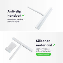 Lade das Bild in den Galerie-Viewer, EAVY Luxe Douchewisser met Ophanghaak – Raamwisser - Siliconen - Wit
