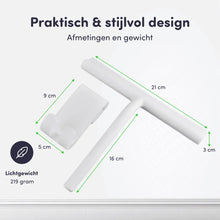 Lade das Bild in den Galerie-Viewer, EAVY Luxe Douchewisser met Ophanghaak – Raamwisser - Siliconen - Wit
