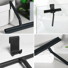 Lade das Bild in den Galerie-Viewer, EAVY Luxe Douchewisser met Ophanghaak – Raamwisser - Trekker - Siliconen – Zwart
