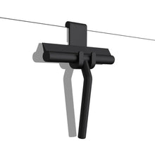 Lade das Bild in den Galerie-Viewer, EAVY Luxe Douchewisser met Ophanghaak – Raamwisser - Trekker - Siliconen – Zwart
