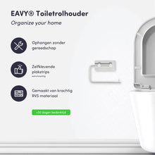 Lade das Bild in den Galerie-Viewer, EAVY WC rolhouder Zonder Boren - Zelfklevend - RVS Toiletrolhouder RVS Zilver
