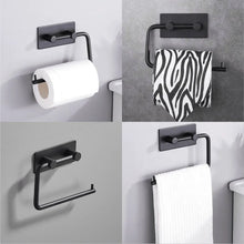 Lade das Bild in den Galerie-Viewer, EAVY WC rolhouder Zonder Boren - Zelfklevend - RVS Toiletrolhouder Zwart
