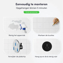Lade das Bild in den Galerie-Viewer, EAVY Zelfklevende Handdoekhaakjes – Set van 2 Handdoekhouders - RVS
